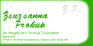 zsuzsanna prokup business card